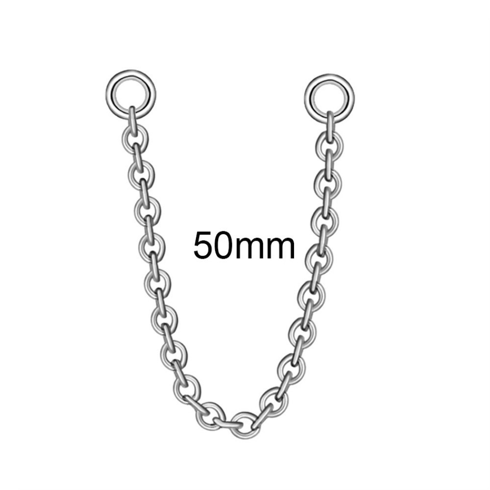 Body Jewelry And Piercing - Fashion Titanium Nose Chain Three Layer