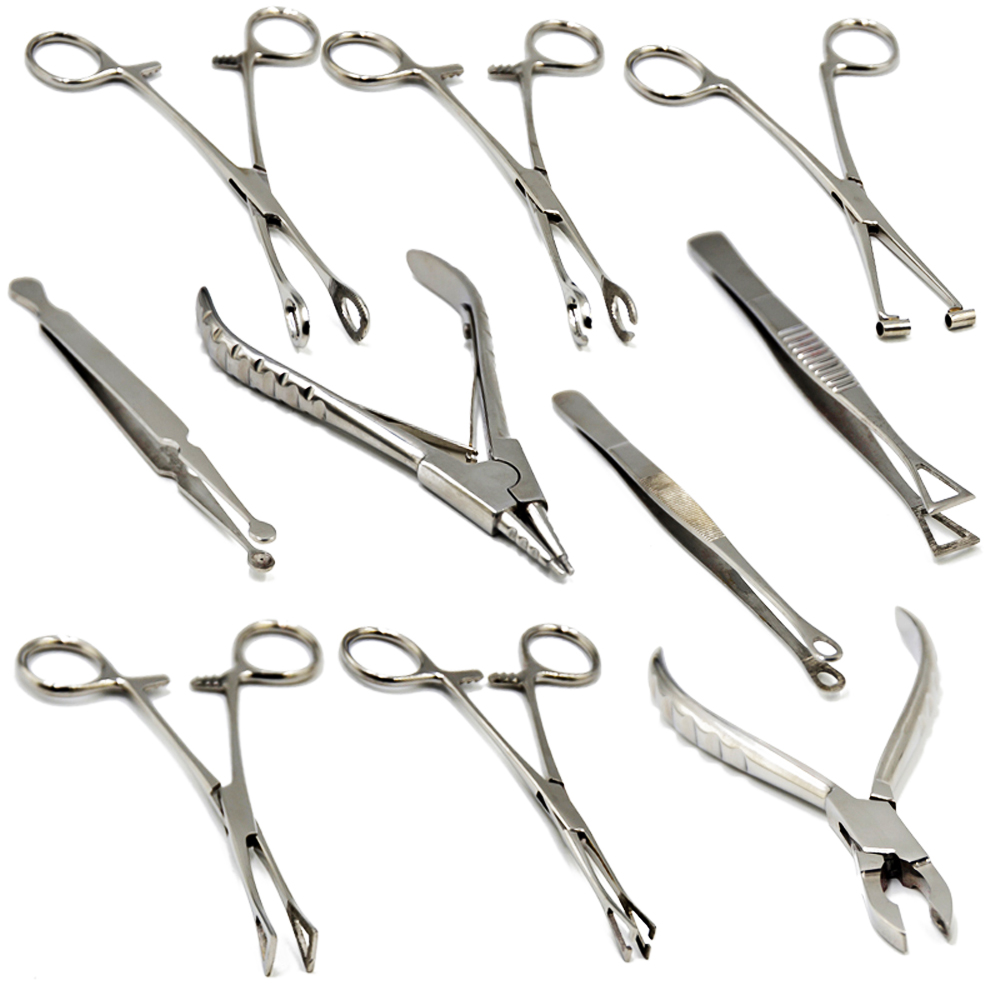 Body Jewelry Ring Opening Pliers - 1PC Professional Surgical Steel Belly Ear