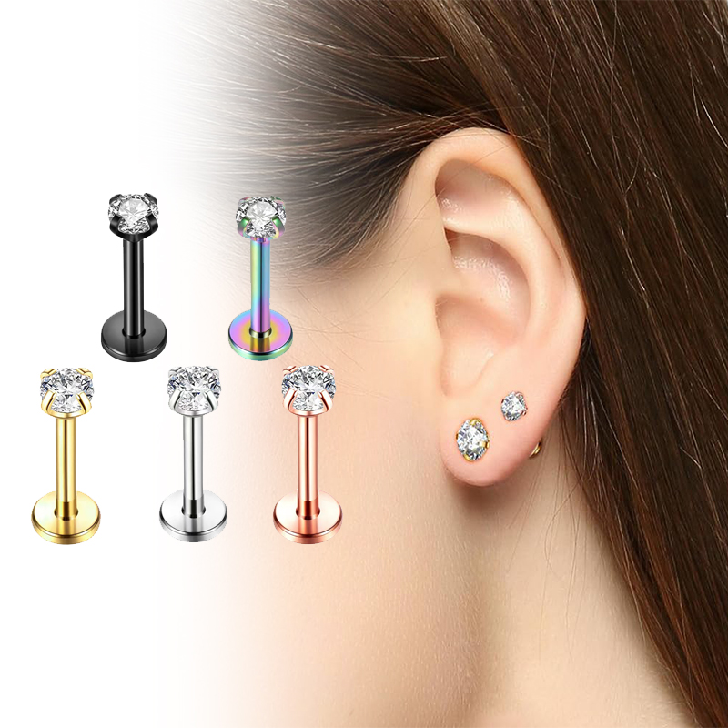 16G Titanium Internally Thread - Body Jewelry Back avaliação e preço