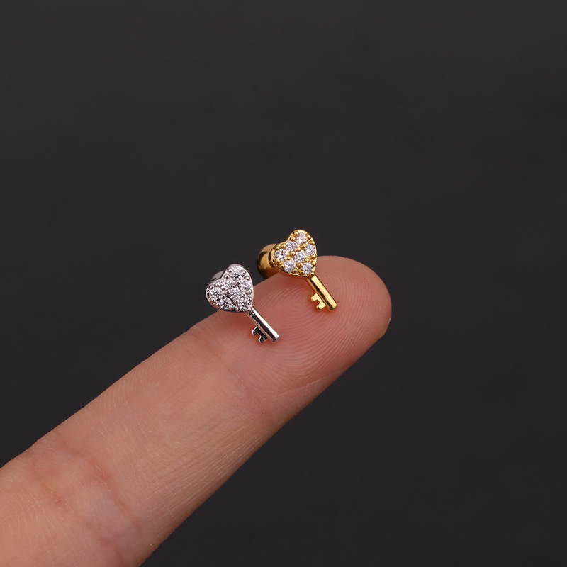 16G Stainless Steel Floral/Sna - Body Jewelry Surgical Steel avaliação e preço