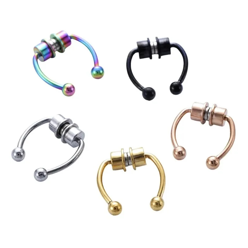 1/2/3Pcs Fake Magnetic Nose Ri - Body Jewelry And Piercing avaliação e preço