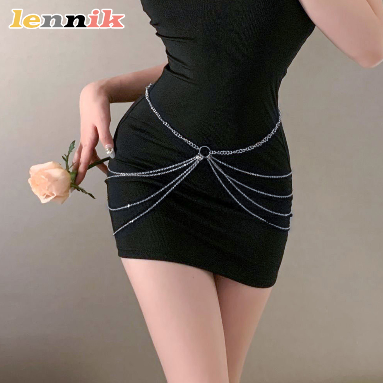 LENNIK Tassel Metal Multi-Laye - Body Jewelry Waist avaliação e preço