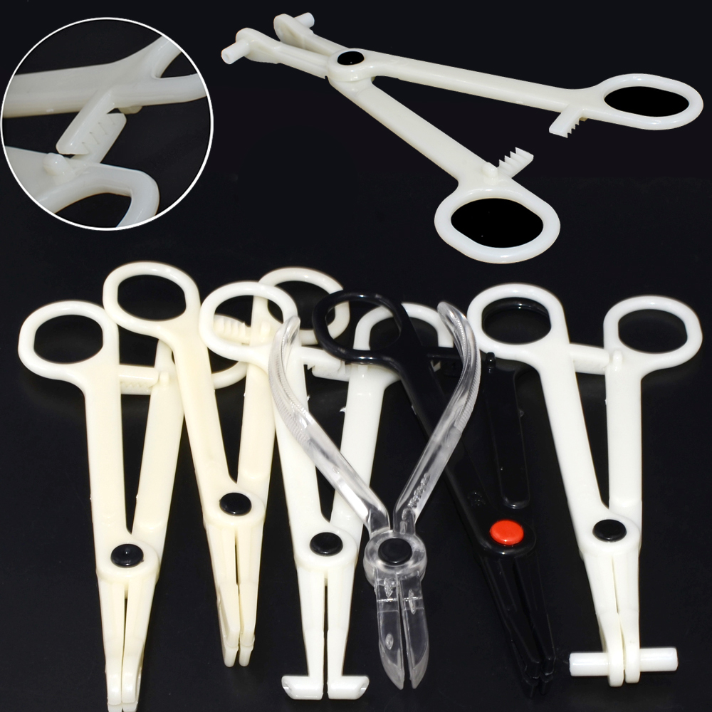 1PC Acrylic Piercing Clamp Ear - Body Jewelry Ring Opening Pliers avaliação e preço