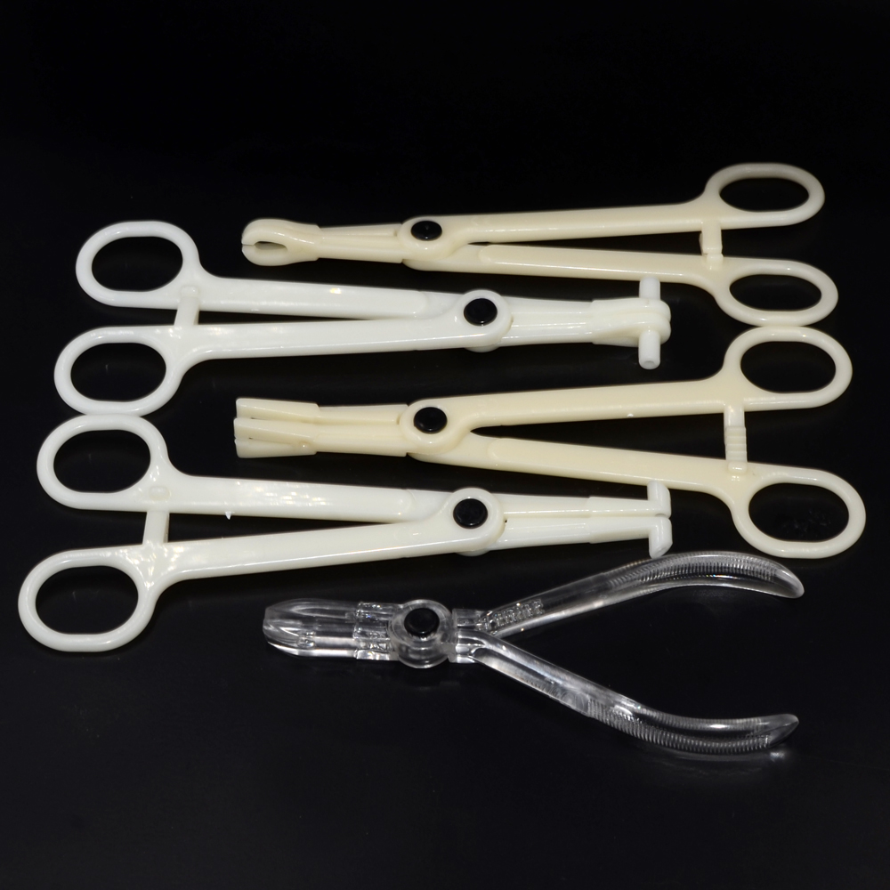 1PC Acrylic Piercing Clamp Ear - Body Jewelry Ring Opening Pliers avaliação e preço