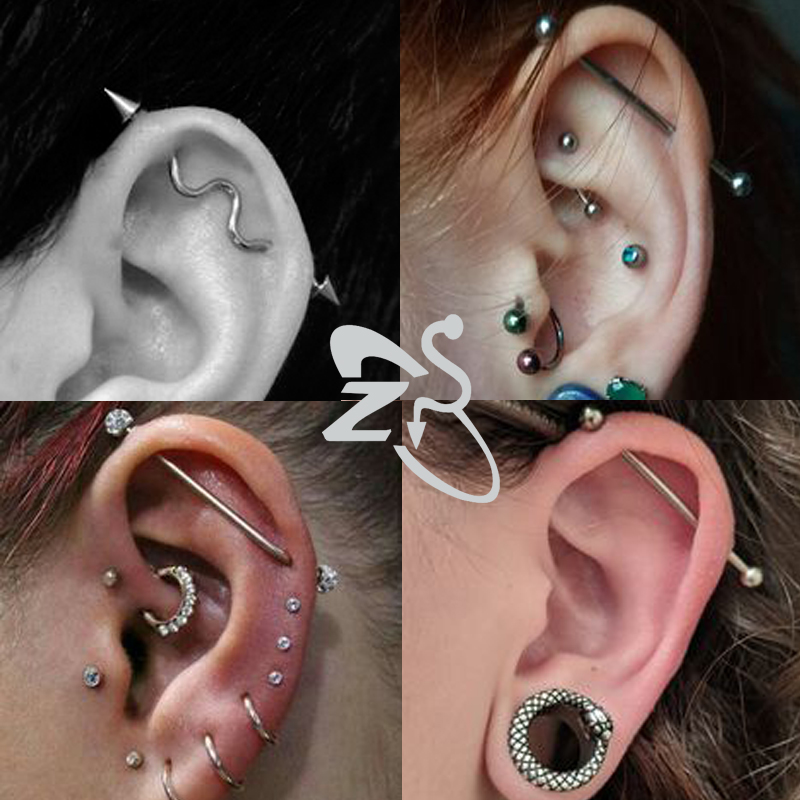 ZS 1PC Surgical Steel Bat Indu - Body Jewelry Surgical Steel avaliação e preço