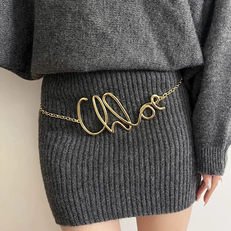 2025 New Retro Gold Letter Wai - Body Jewelry Waist avaliação e preço