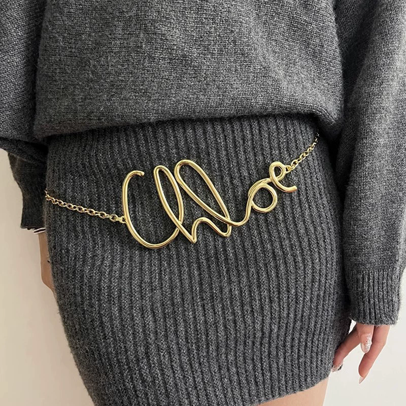 2025 New Retro Gold Letter Wai - Body Jewelry Waist avaliação e preço