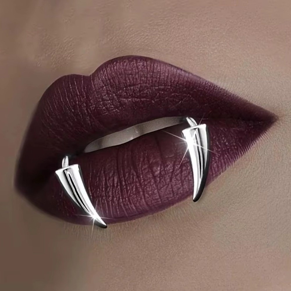 2PCS/Set Exaggerated Fake Lip  - Body Jewelry Lip Ring avaliação e preço