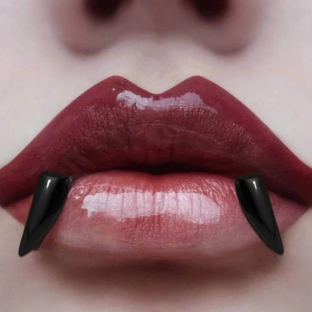 2PCS/Set Exaggerated Fake Lip  - Body Jewelry Lip Ring avaliação e preço