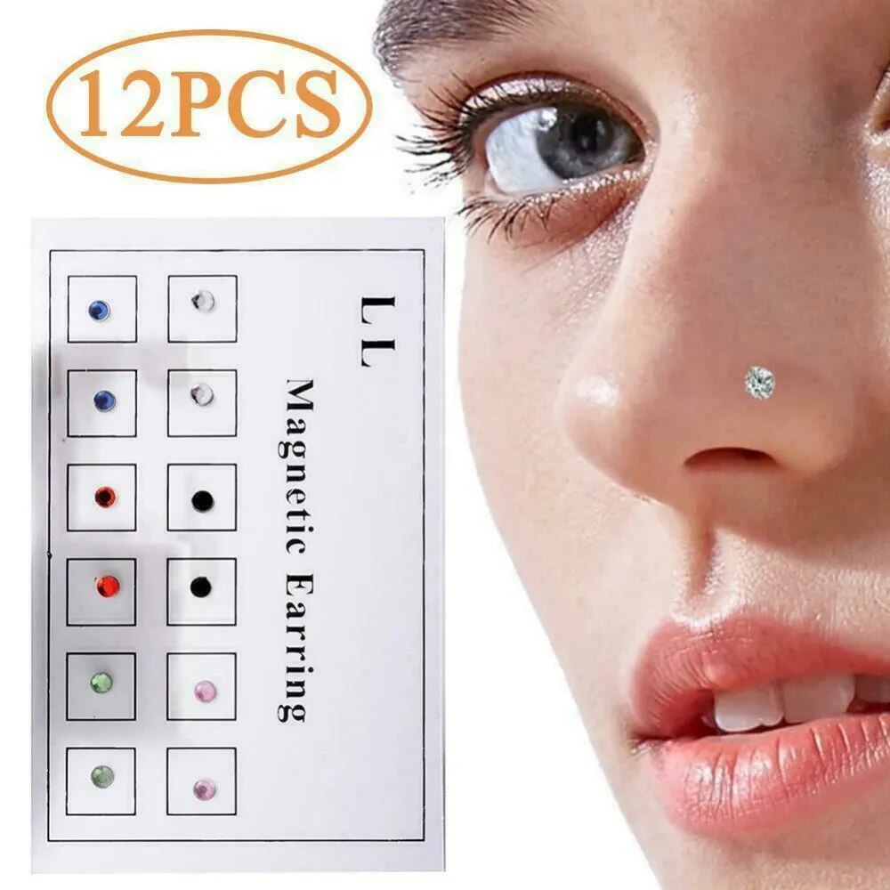 12PCS/Card Fake Cheater Non Pi - Body Jewelry And Piercing avaliação e preço