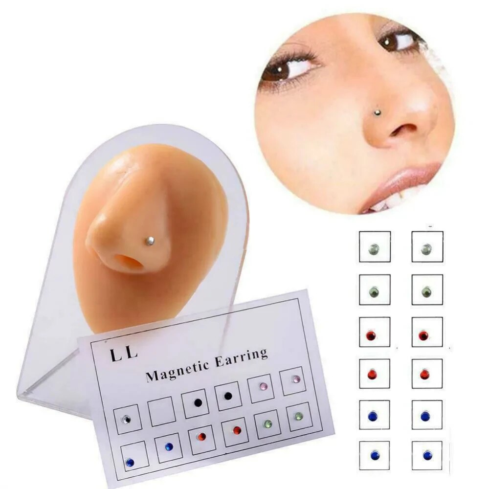 12PCS/Card Fake Cheater Non Pi - Body Jewelry And Piercing avaliação e preço