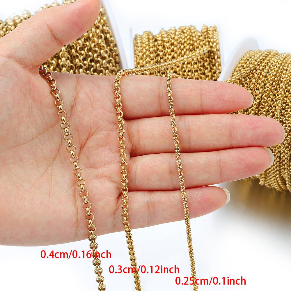 1 meter 2-4mm Stainless Steel  - Body Jewelry Chain avaliação e preço