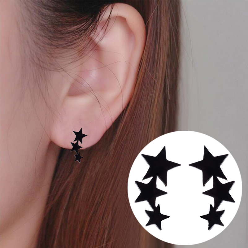 Fashion Simple Small Star Blac - Body Jewelry Surgical Steel avaliação e preço