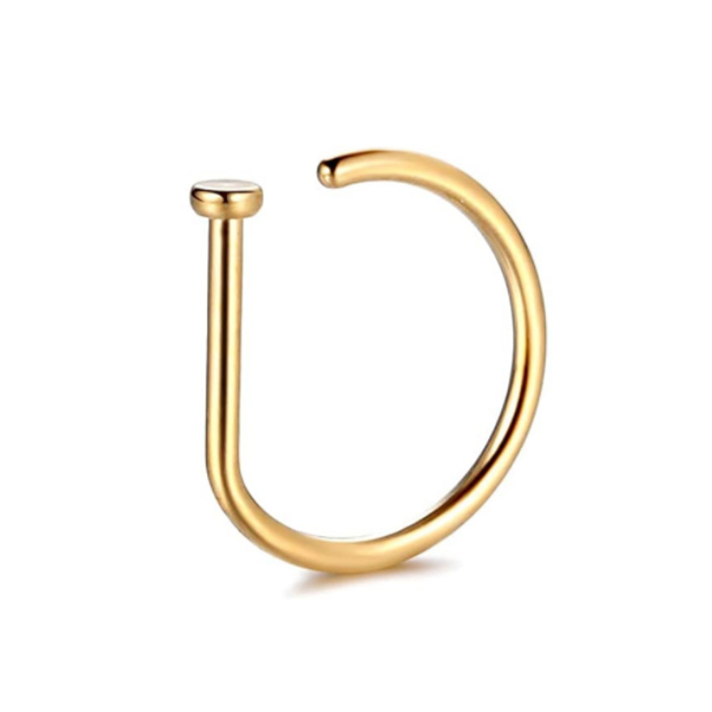 1PC Woman Man Fake Nose Rings  - Body Jewelry Hoops avaliação e preço