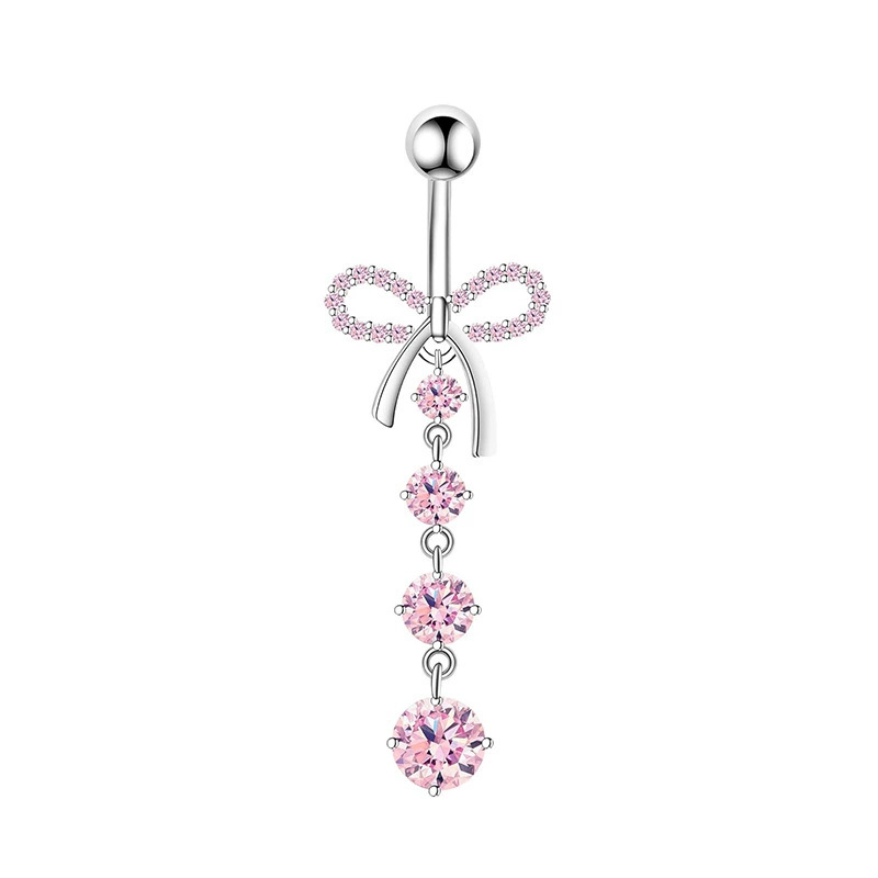 1PCS Pink Crown Belly Button R - Body Jewelry And Piercing avaliação e preço