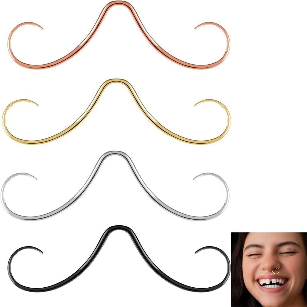 Piercing Jewelry Mustache Sept - Body Jewelry Surgical Steel avaliação e preço