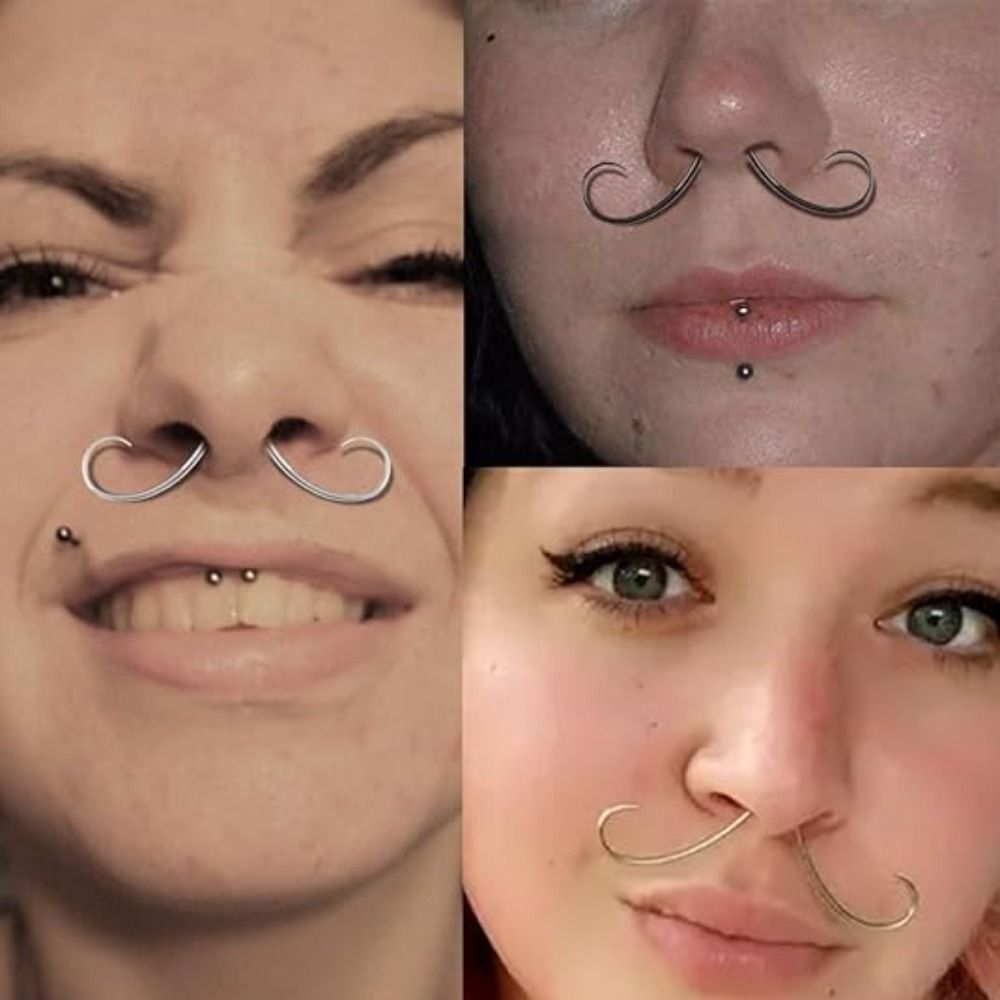 Piercing Jewelry Mustache Sept - Body Jewelry Surgical Steel avaliação e preço