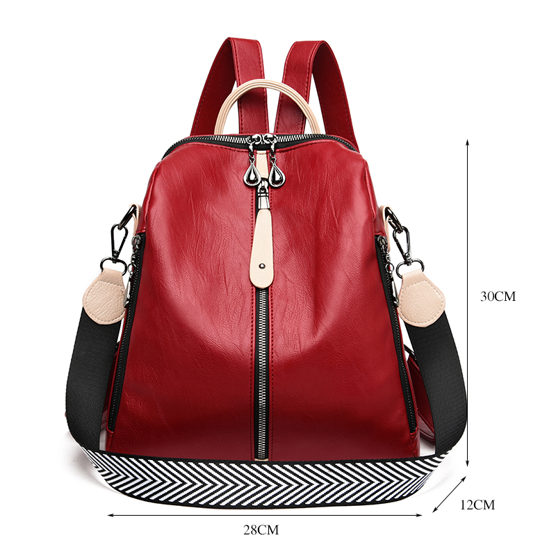 Fashion Backpack Women Soft Le - Body Jewelry Back avaliação e preço
