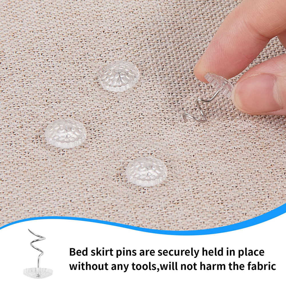 20/40/50Pcs Clear Twist Pins B - Threadless Push Pin avaliação e preço