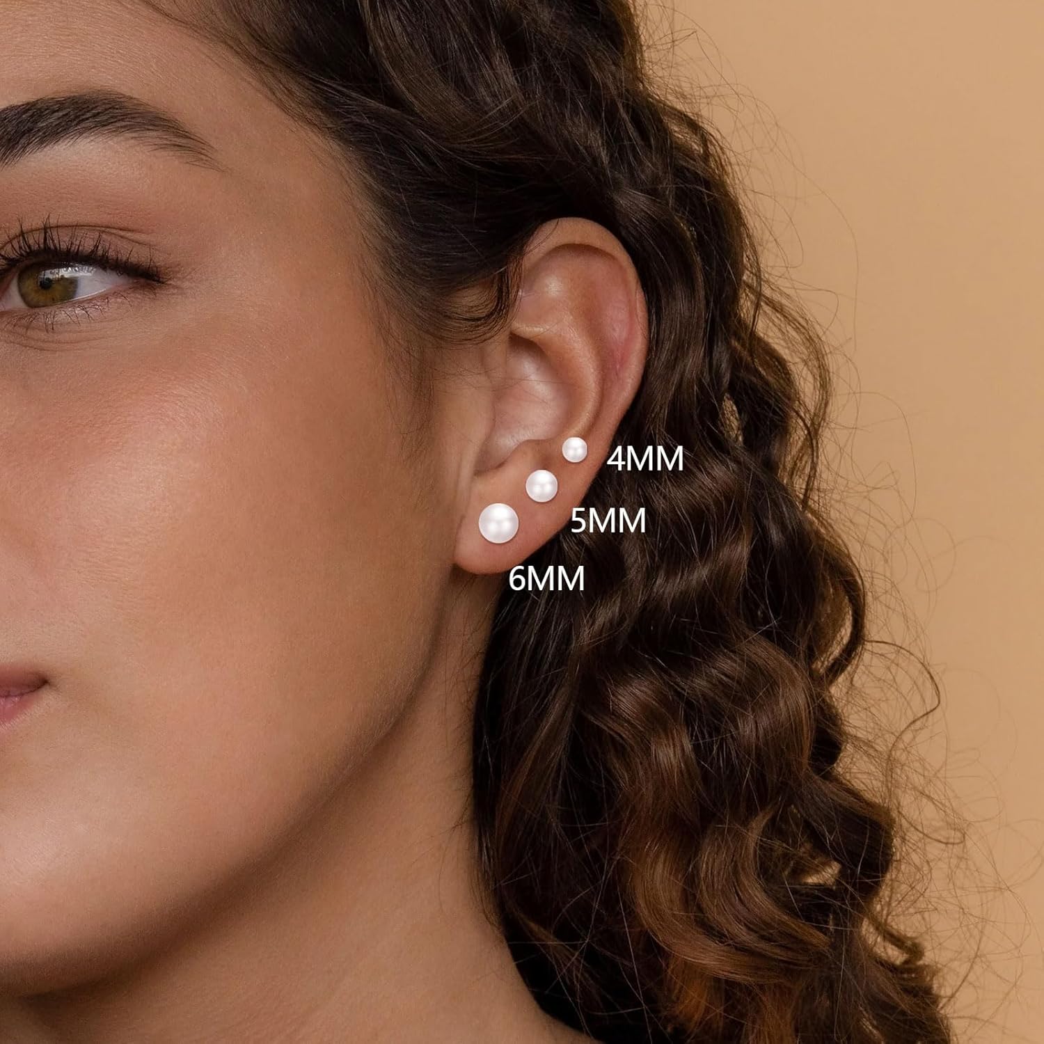 3 Pairs Tiny Pearl Stud Earrin - Body Jewelry Surgical Steel avaliação e preço