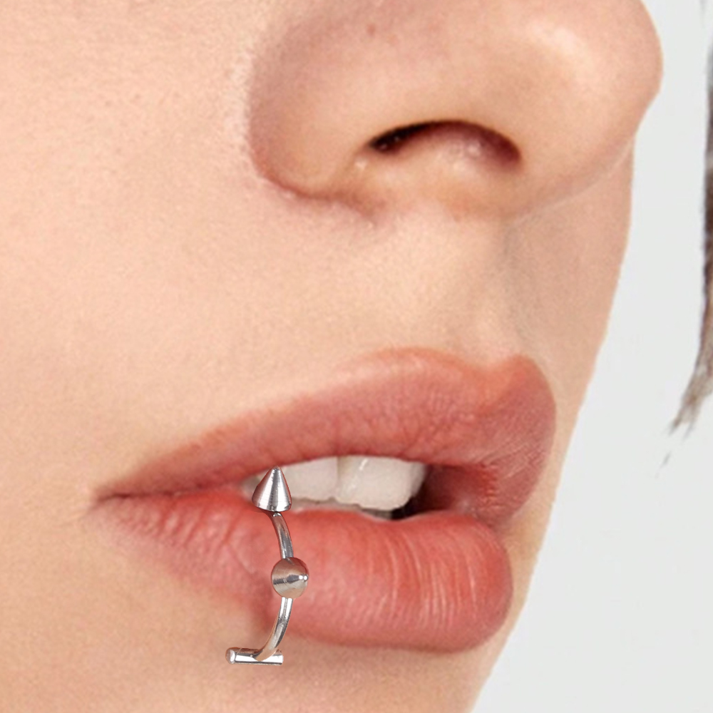 10pcs Punk Nose Ring One Nail  - Body Jewelry Lip Ring avaliação e preço