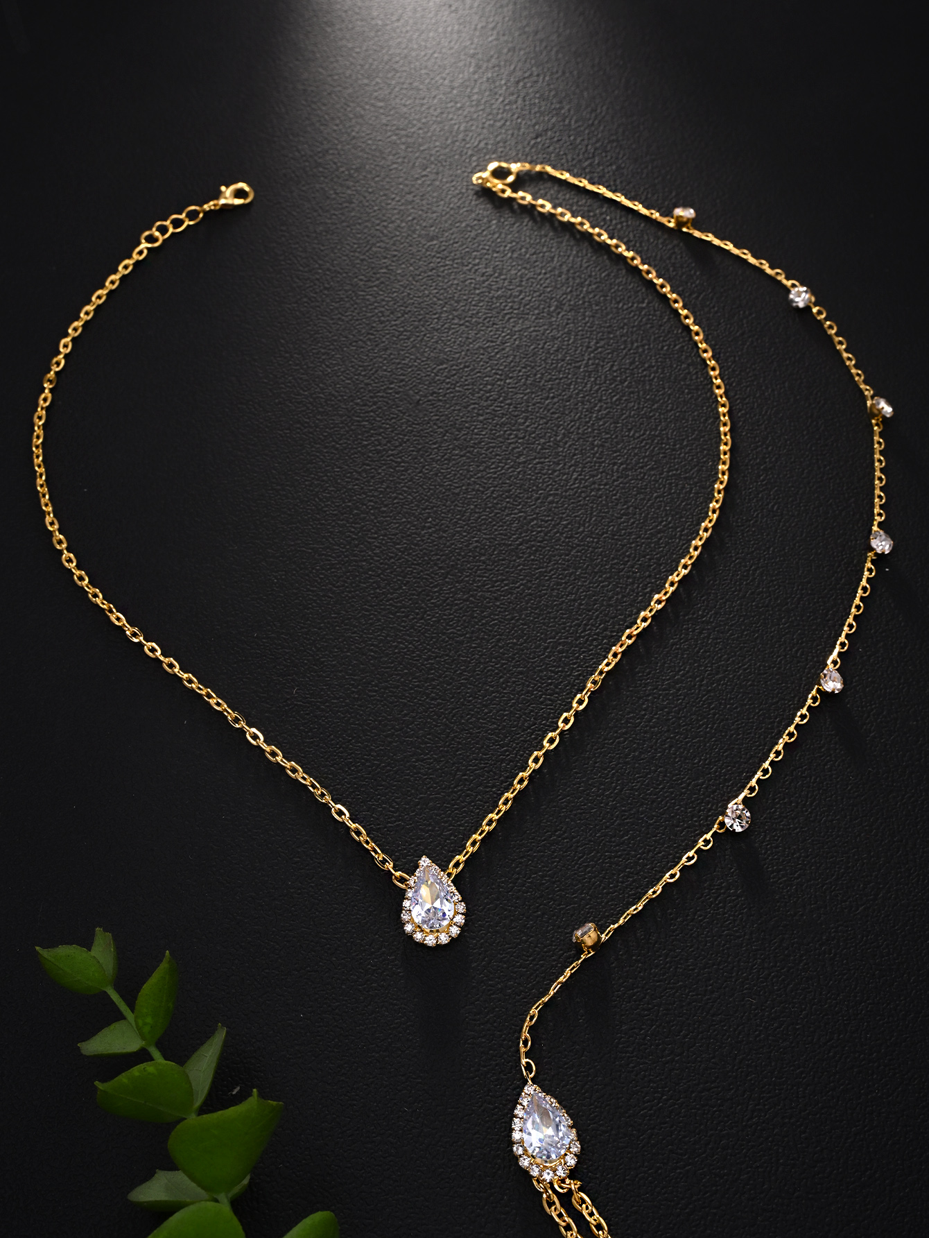 Hot style zircon back chain br - Body Jewelry Back avaliação e preço