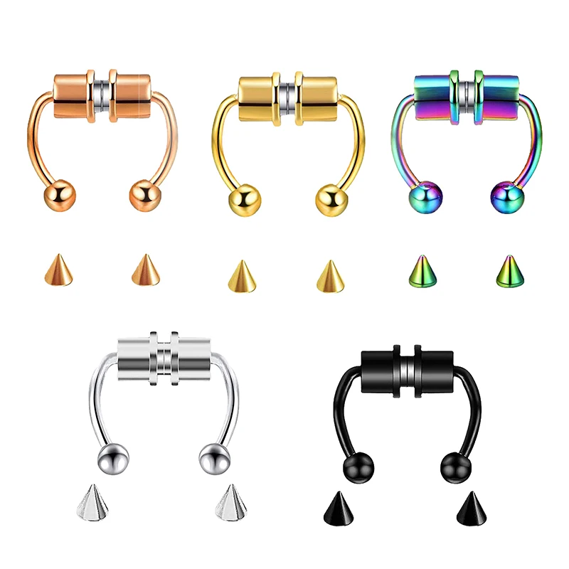 Fake Piercing Nose Ring Hoop S - Body Jewelry And Piercing avaliação e preço