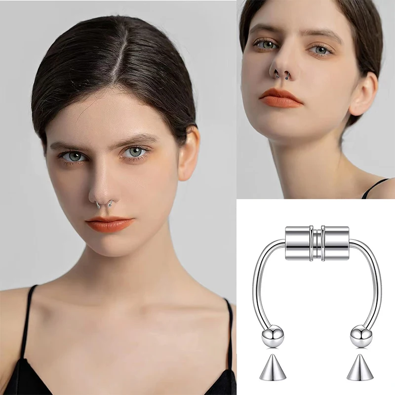 Fake Piercing Nose Ring Hoop S - Body Jewelry And Piercing avaliação e preço