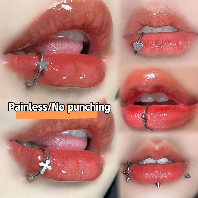 1Pc Stainless Steel Fake Nose  - Body Jewelry Lip Ring avaliação e preço