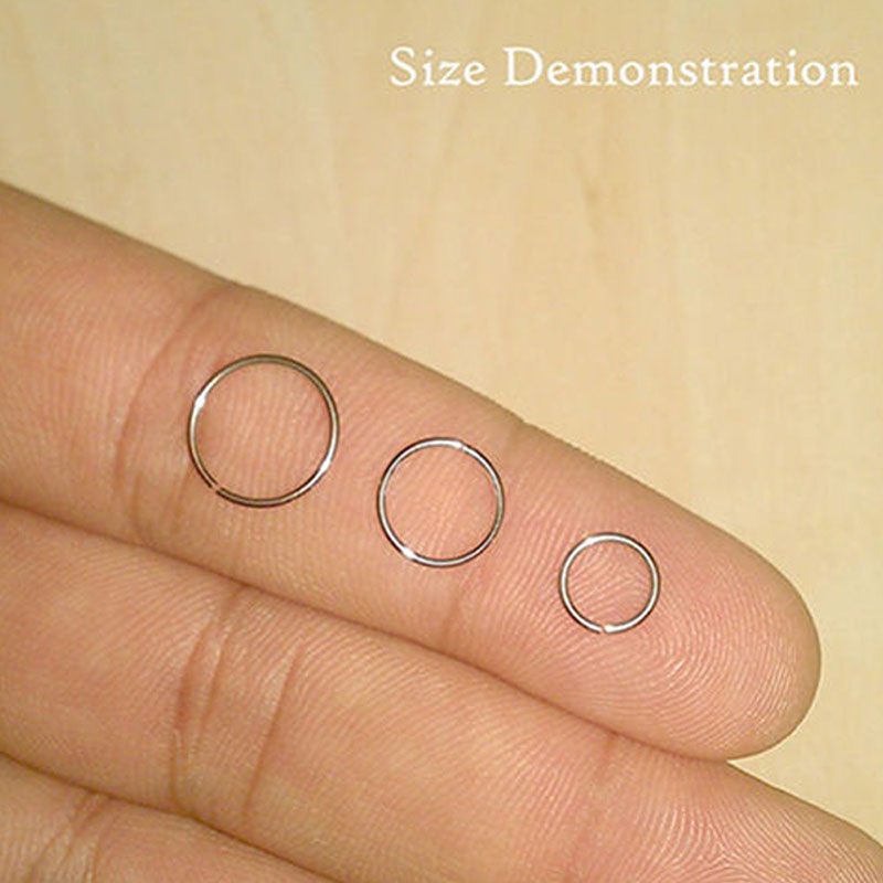 925 silver nose ring lip ring  - Body Jewelry Lip Ring avaliação e preço