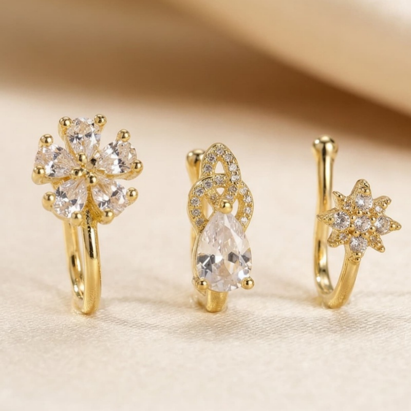 3-piece French style minimalis - Body Jewelry Nose avaliação e preço