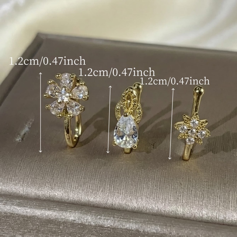 3-piece French style minimalis - Body Jewelry Nose avaliação e preço