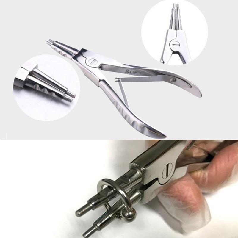 E21B Stainless Steel Piercing  - Body Jewelry Ring Opening Pliers avaliação e preço