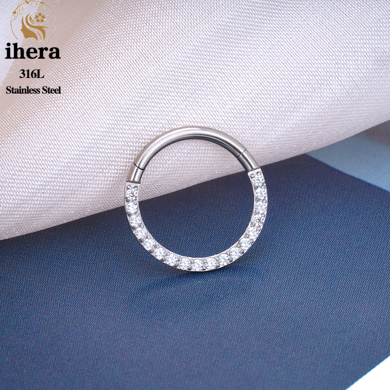 1/10PCS Stainless Steel Nose R - Body Jewelry Hoops avaliação e preço