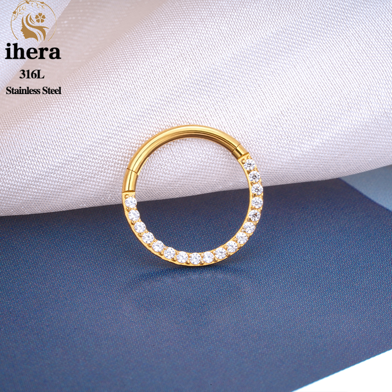 1/10PCS Stainless Steel Nose R - Body Jewelry Hoops avaliação e preço