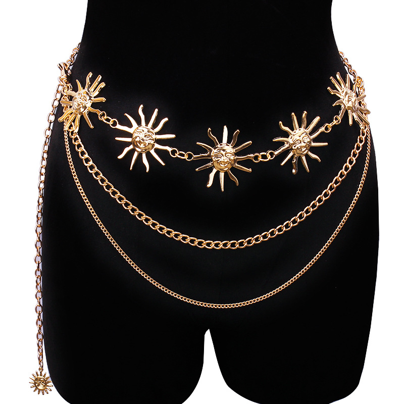 Chunky Multilayer Punk Gothic  - Body Jewelry Waist avaliação e preço