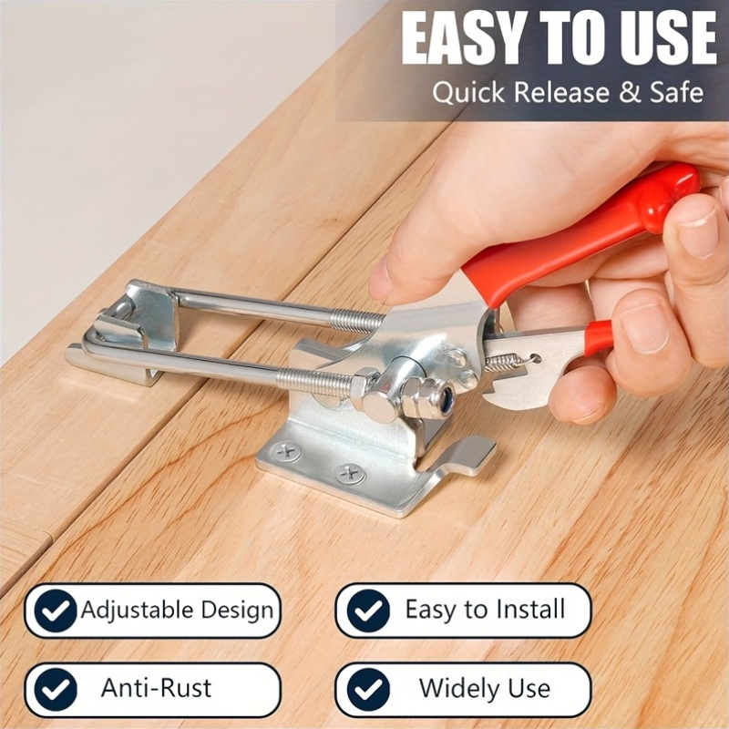 2Pcs Heavy-Duty Clamps Adjusta - Threadless Push Pin avaliação e preço