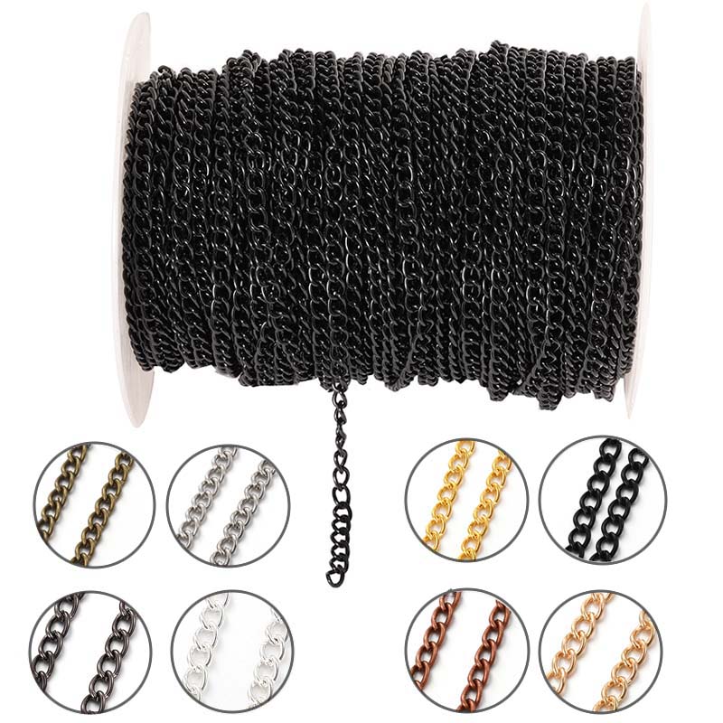 2Meters 2.5/3.5/4.5mm Metal Fl - Body Jewelry Chain avaliação e preço