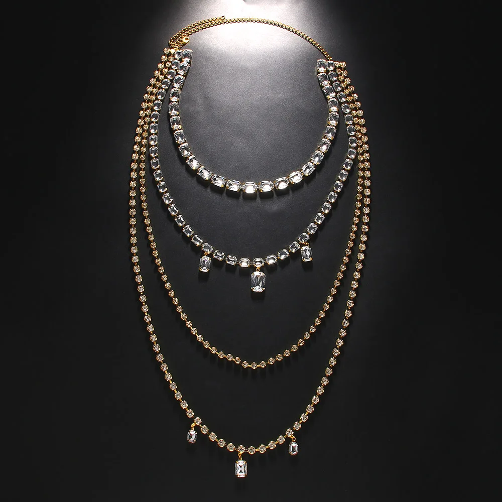 Shine Rhinestone Long Tassel B - Body Jewelry Back avaliação e preço