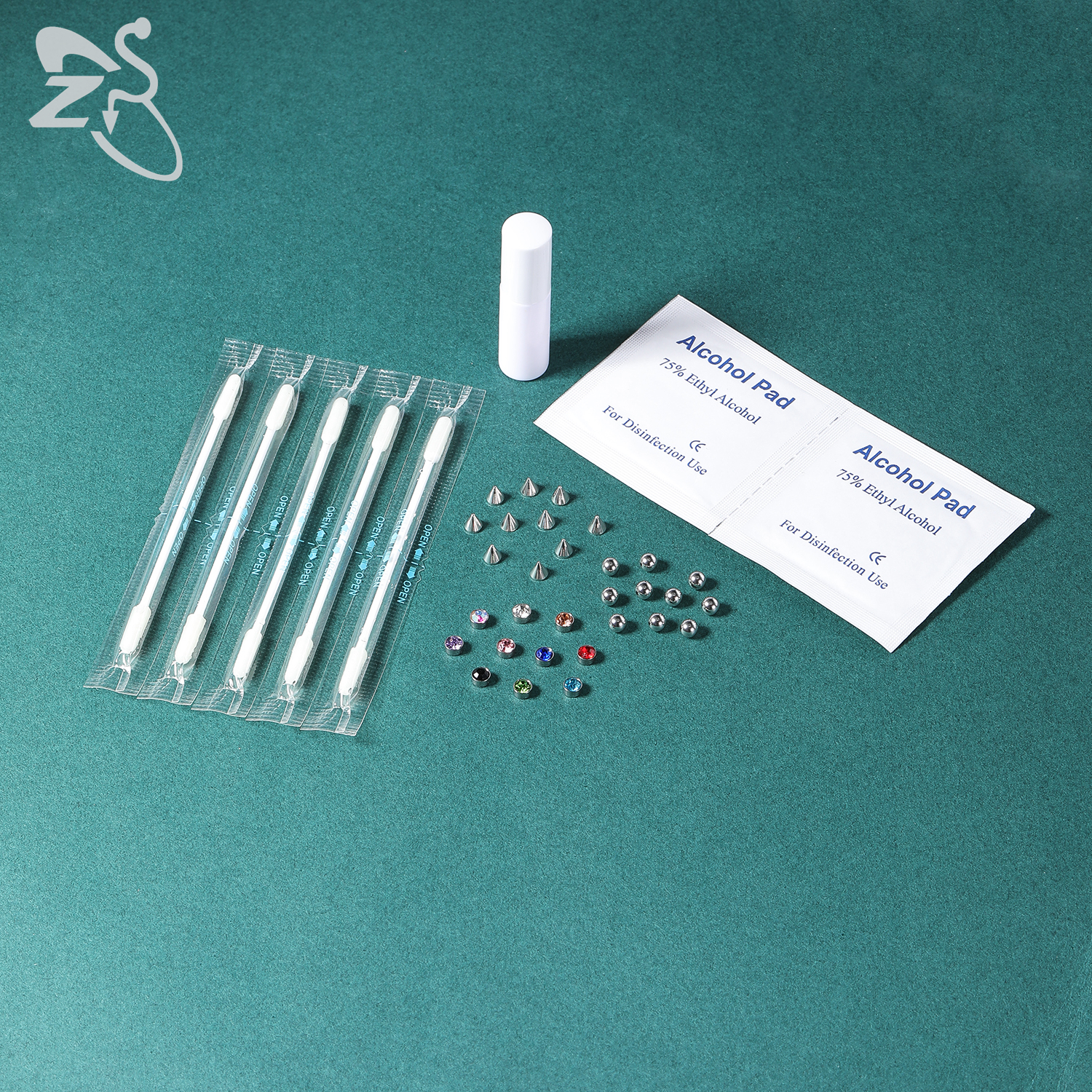 ZS 1 Set Fake Eyebrow Ring Men - Body Jewelry And Piercing avaliação e preço