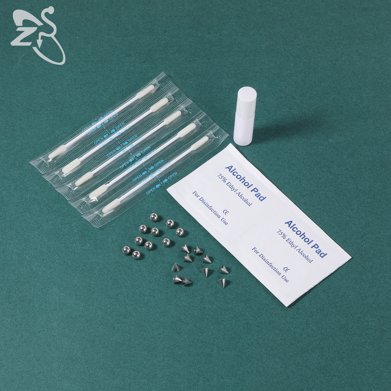 ZS 1 Set Fake Eyebrow Ring Men - Body Jewelry And Piercing avaliação e preço