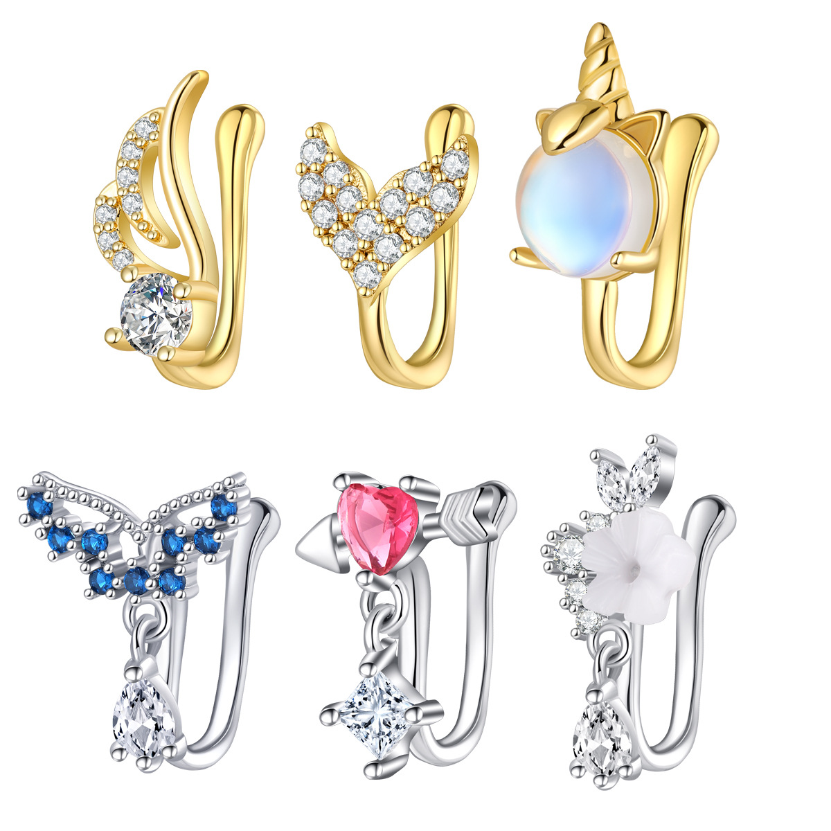 Fake Nose Piercing Jewelry Hig - Body Jewelry Nose avaliação e preço