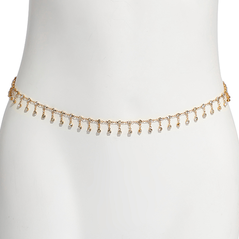 New Fashion Punk Rhinestone Ta - Body Jewelry Waist avaliação e preço