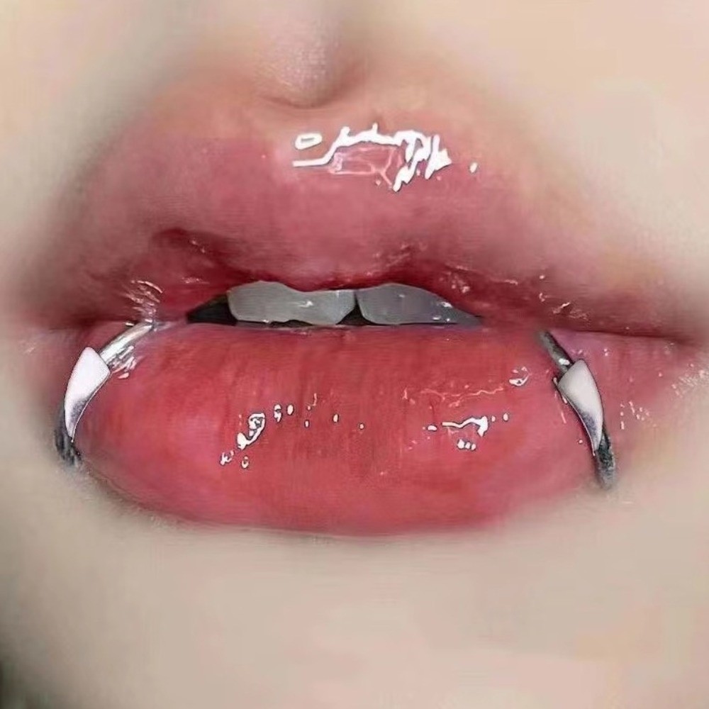 2PCS/Set Exaggerated Fake Lip  - Body Jewelry Lip Ring avaliação e preço