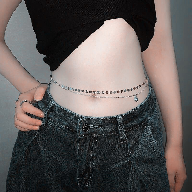 Fashion Simple Double Layer Be - Body Jewelry Waist avaliação e preço