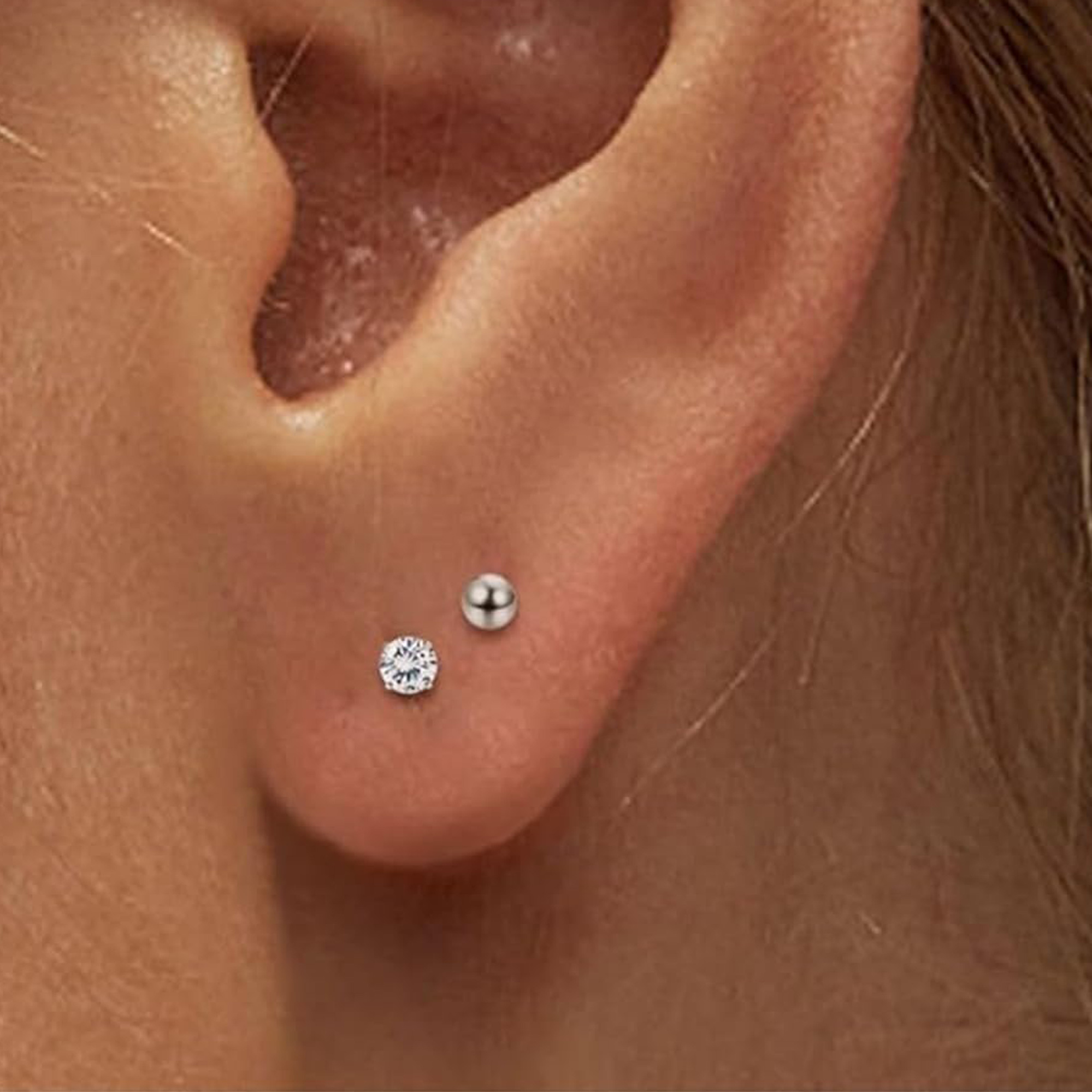 2pcs Tiny Surgical Stainless S - Body Jewelry Surgical Steel avaliação e preço