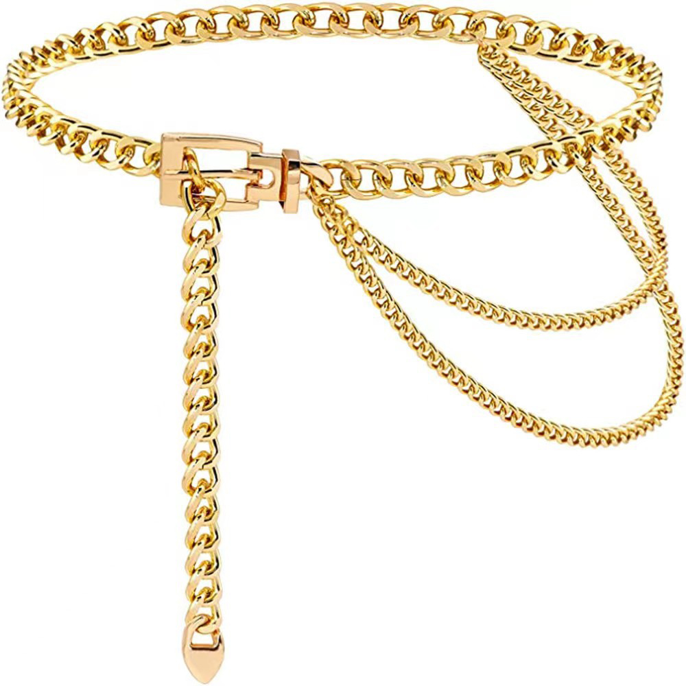 Punk Waist Chain Metal Belt La - Body Jewelry Waist avaliação e preço
