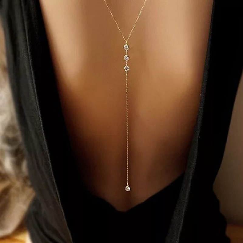Korean Fashion Pearl Chain Cho - Body Jewelry Back avaliação e preço