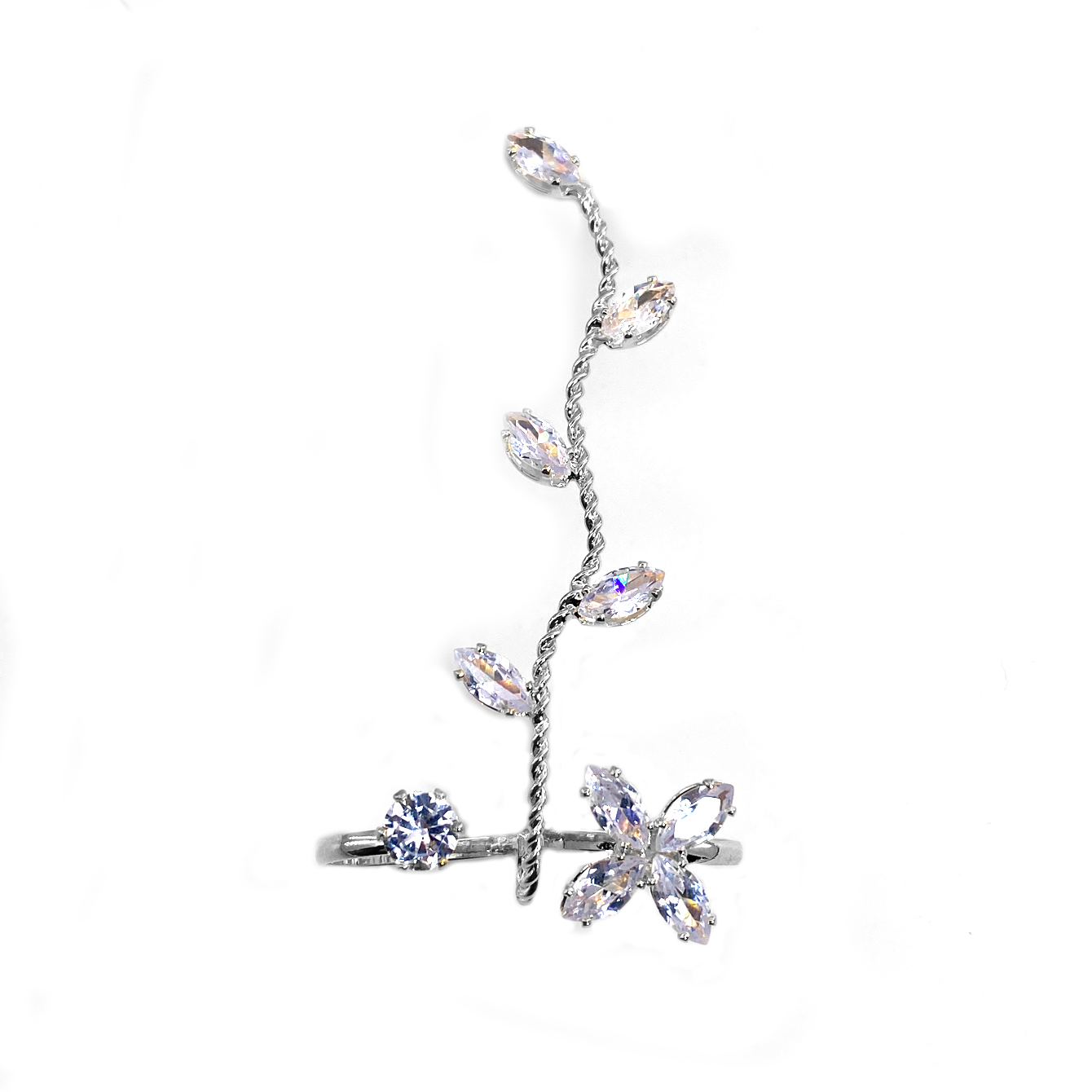 1pc Exquisite Zircon Foot Ring - Body Jewelry Hoops avaliação e preço